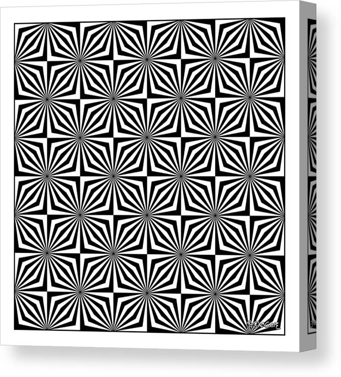 Op Art Canvas Print featuring the mixed media Stay High #2 by Gianni Sarcone