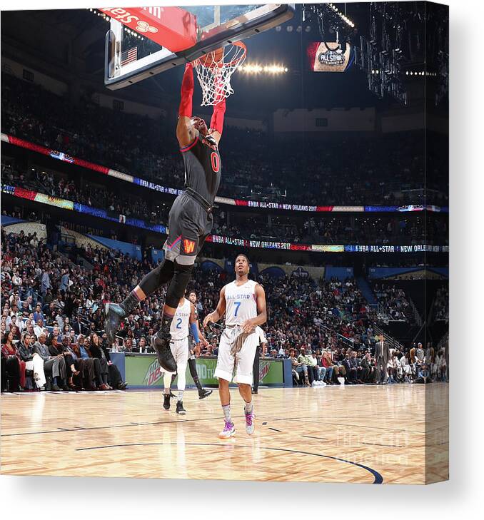 Event Canvas Print featuring the photograph Russell Westbrook by Nathaniel S. Butler