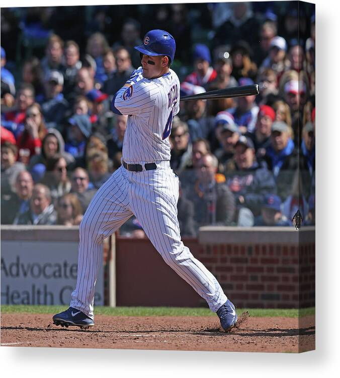 National League Baseball Canvas Print featuring the photograph Anthony Rizzo by Jonathan Daniel