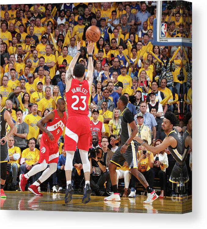 Playoffs Canvas Print featuring the photograph Fred Vanvleet by Nathaniel S. Butler
