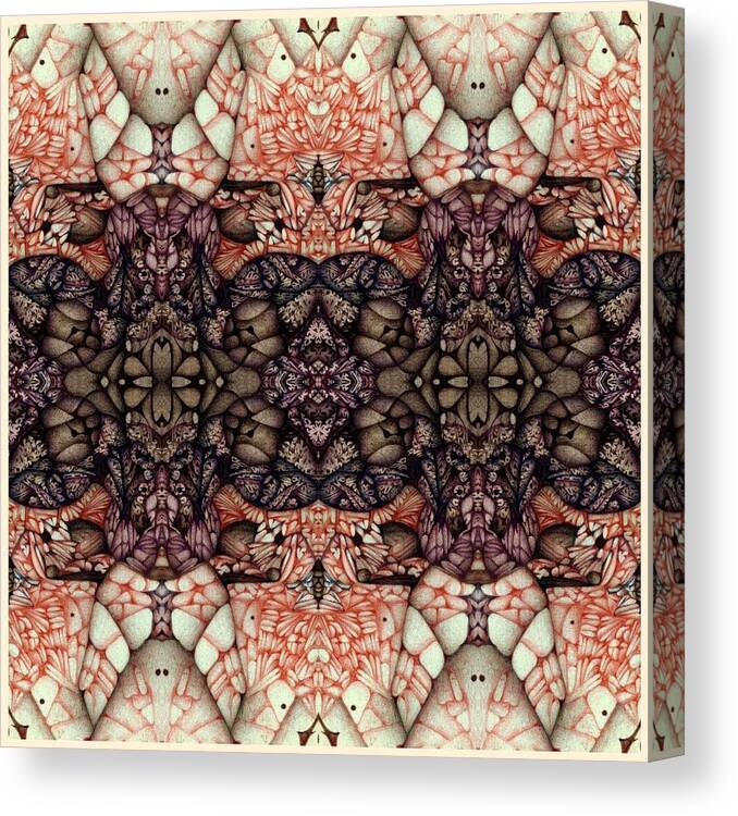 Digitally Altered Ballpoint Drawings Canvas Print featuring the digital art Digitized Ballpoint #13 by Jack Dillhunt