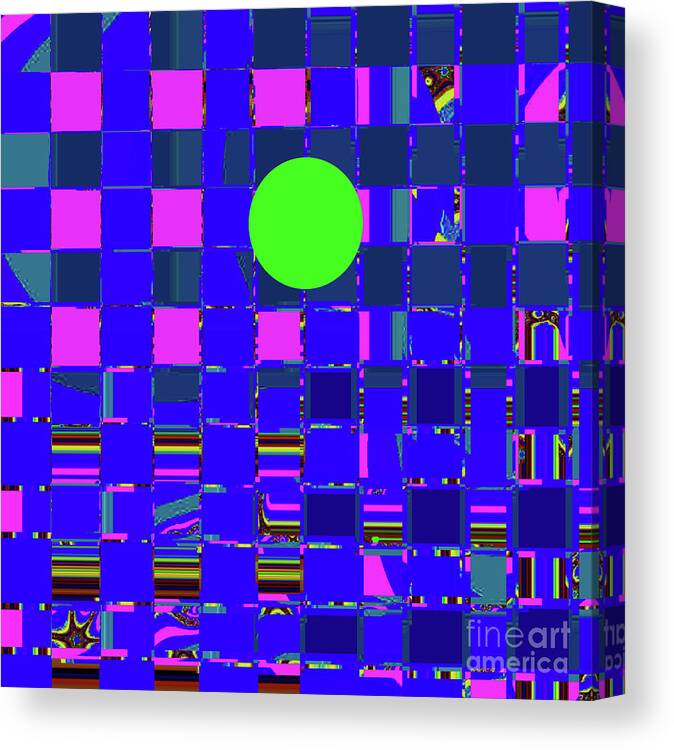  Canvas Print featuring the digital art 3-8-2010abcdefg by Walter Paul Bebirian