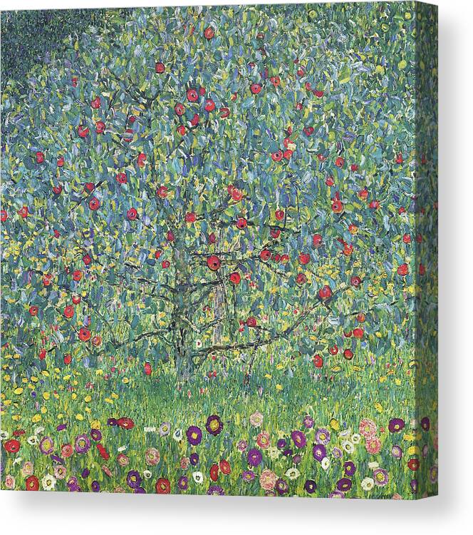 Gustav Klimt Canvas Print featuring the painting Apple Tree I by Gustav Klimt