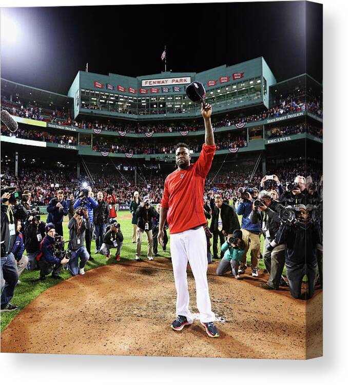 People Canvas Print featuring the photograph David Ortiz #7 by Maddie Meyer