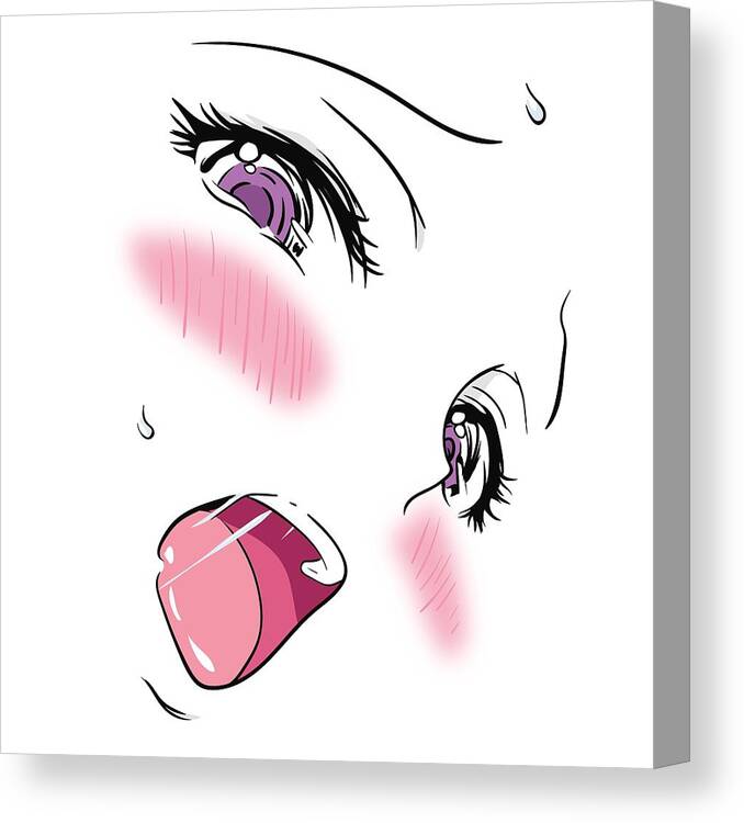 Anime Tongue Canvas Prints for Sale