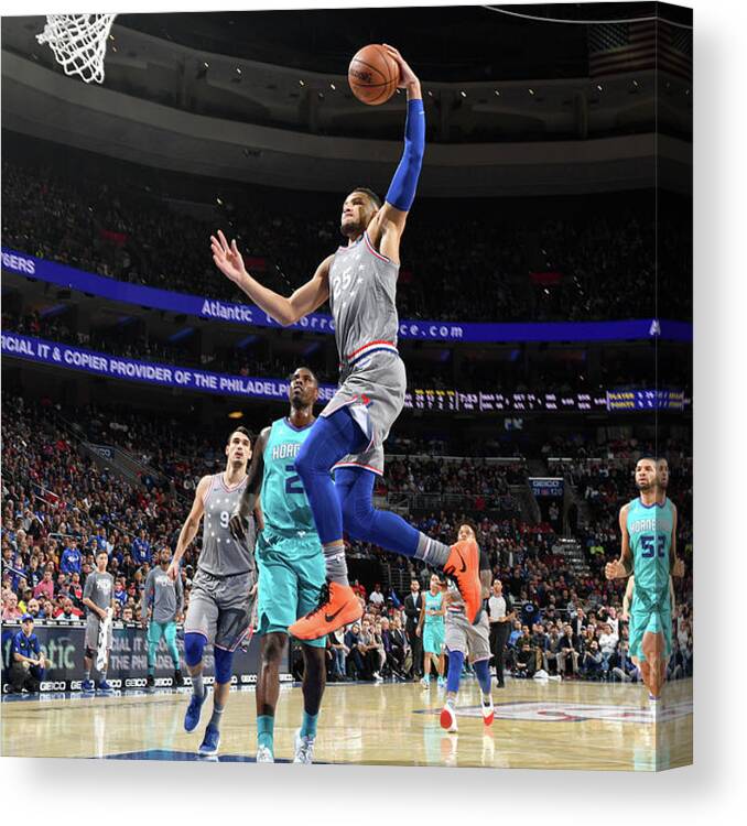 Nba Pro Basketball Canvas Print featuring the photograph Ben Simmons by Jesse D. Garrabrant
