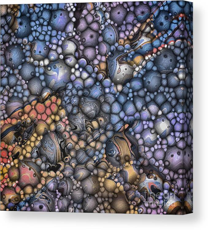Shapes Canvas Print featuring the digital art Abstract 3D Surface by Phil Perkins