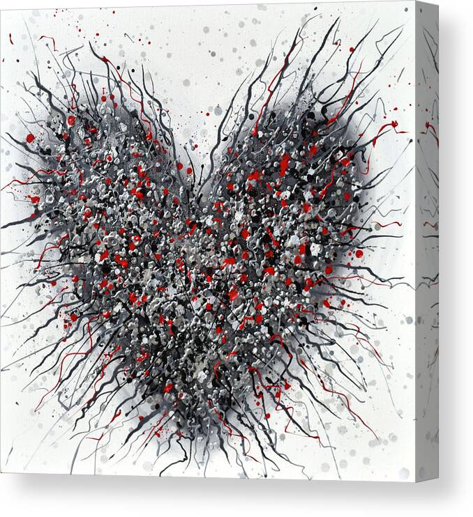 Heart Canvas Print featuring the painting Alive by Amanda Dagg