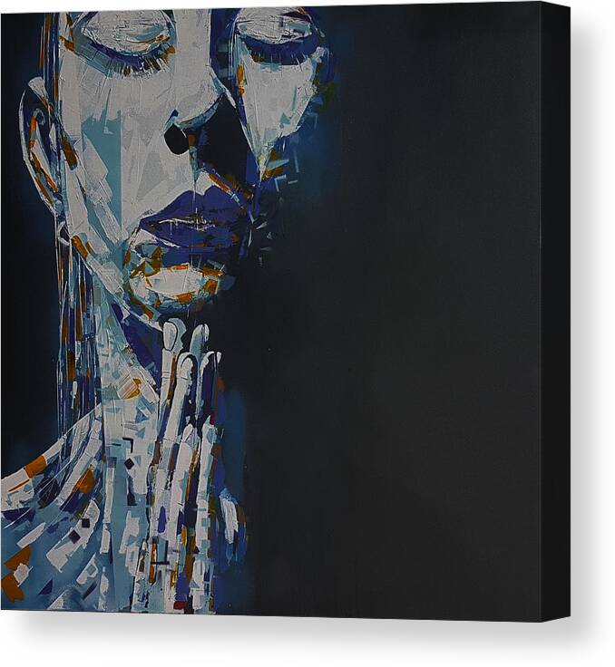 Female Canvas Print featuring the painting All I Want Is You by Paul Lovering