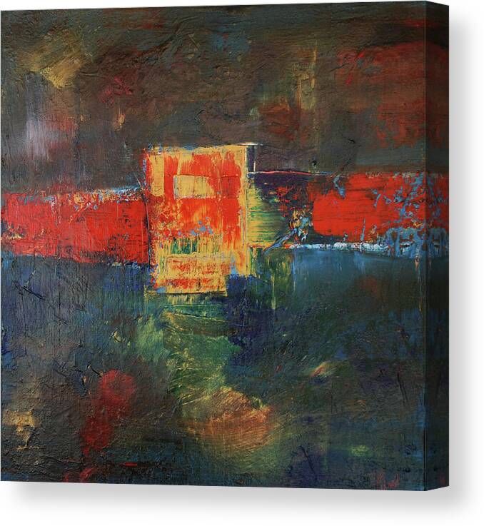 Abstract Canvas Print featuring the painting Anthem by Dick Richards