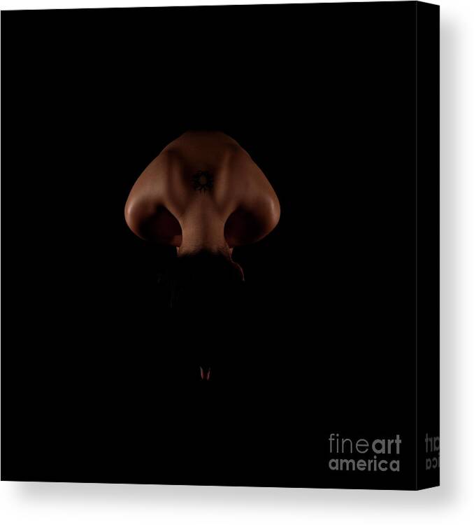 Portrait Canvas Print featuring the photograph Asian Girl Shoulder Blades 2095005 by Rolf Bertram
