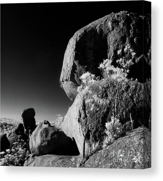 Boulder Canvas Print featuring the photograph Balanced by Russell Brown