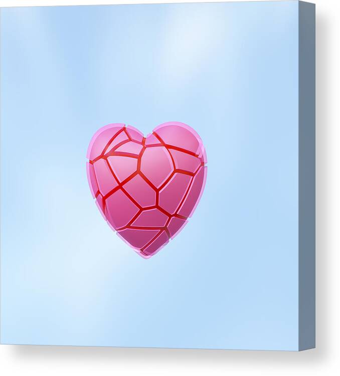 Built Structure Canvas Print featuring the photograph Broken Heart by Huber & Starke