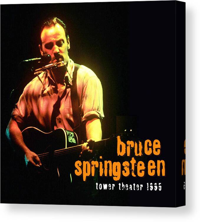 Bruce Springsteen Tower Springsteen1995 Canvas Print featuring the digital art BRUCE SPRINGSTEEN tower springsteen1995 by Bruce Springsteen