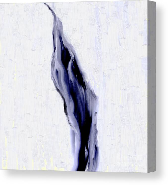 Abstract Canvas Print featuring the digital art Canyon River Abstract by Kae Cheatham