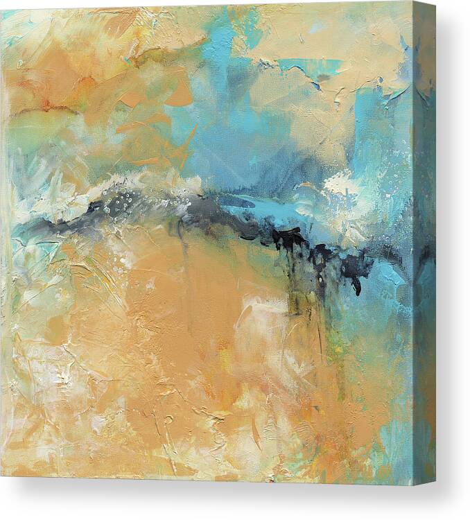 Abstract Canvas Print featuring the painting Carefree by Jai Johnson