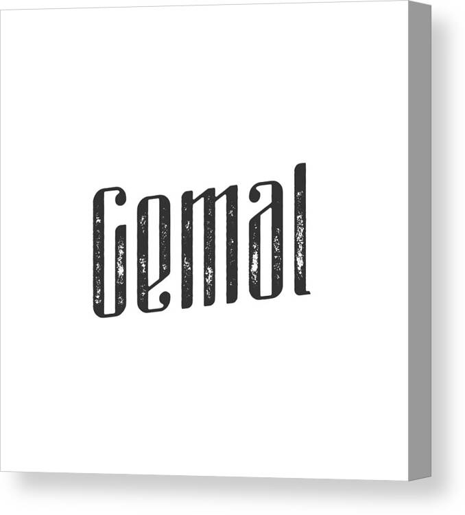 Cemal Canvas Print featuring the digital art Cemal by TintoDesigns