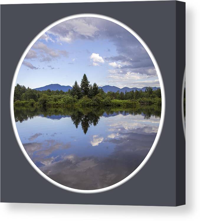 Coffin Canvas Print featuring the photograph Coffin Pond Cutout Circle by White Mountain Images