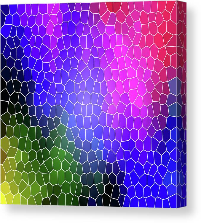 Pink Canvas Print featuring the digital art Color Splash by Melinda Firestone-White