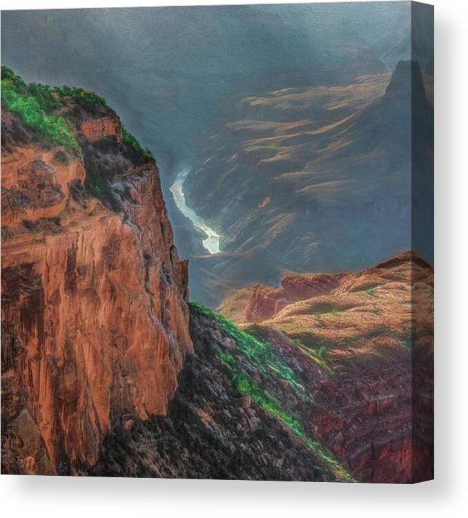Grand Canyon Canvas Print featuring the photograph Colorado River View by Kevin Lane