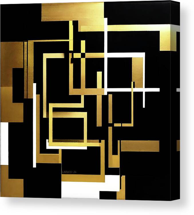 Art Canvas Print featuring the digital art Cube - No.17 by Fred Larucci