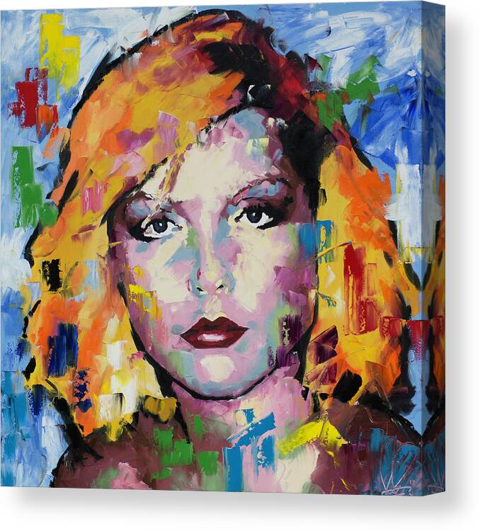 Dbbie Harry Canvas Print featuring the painting Debbie Harry by Richard Day