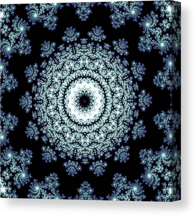 Winter Canvas Print featuring the digital art December Storm by Designs By L