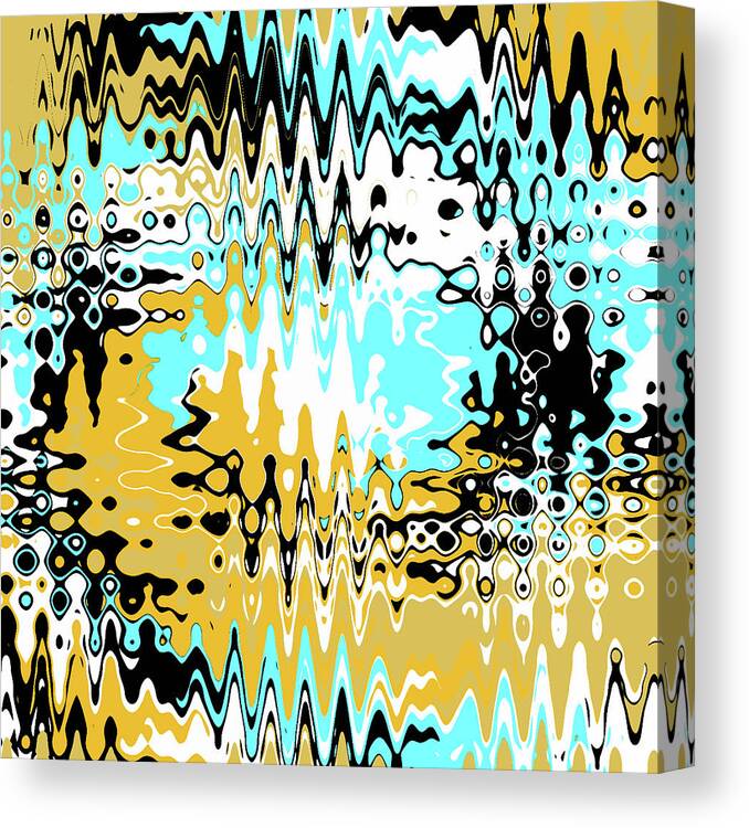 Abstract Canvas Print featuring the digital art Desert Dreams by Jeremy Edsall