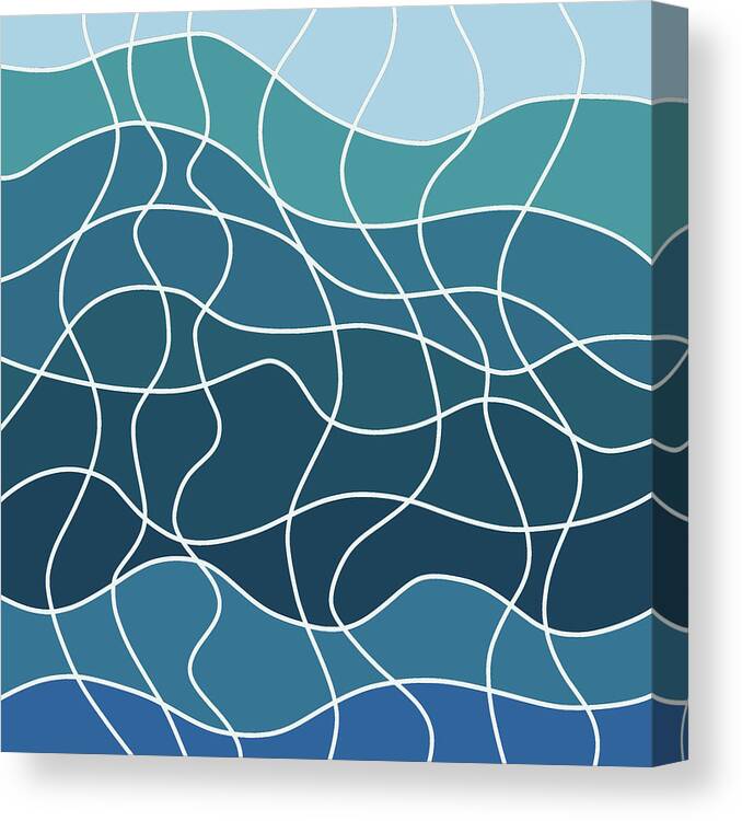 Abstract Canvas Print featuring the digital art Digital Art 129 by Angie Tirado