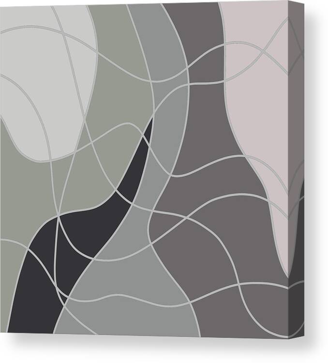 Abstract Canvas Print featuring the digital art Digital Art 143 by Angie Tirado
