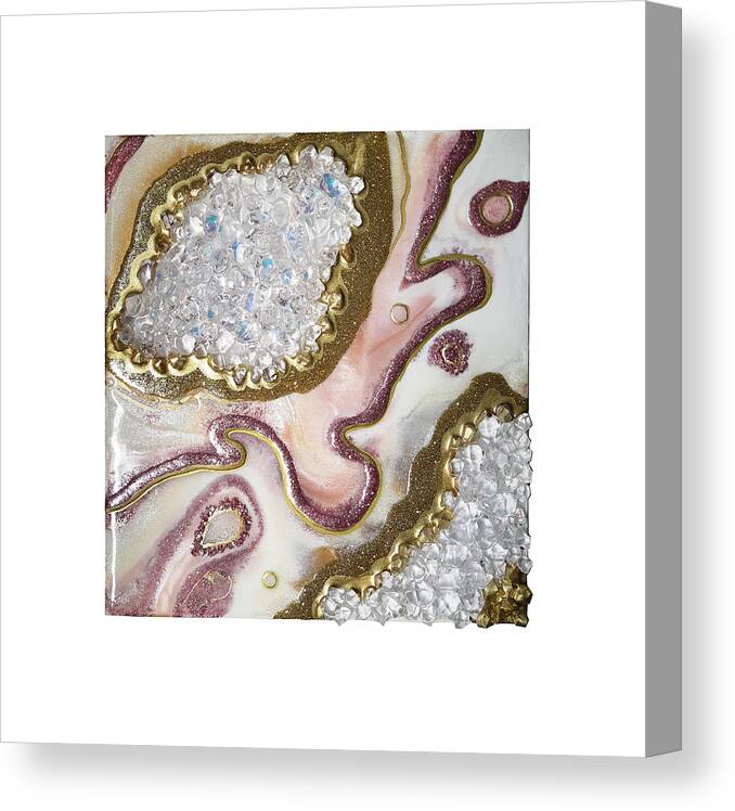 Dimond Pink Rose Geode Art, Marble Art. Geode wall art, Resin art, Resin  painting Canvas Print / Canvas Art by Alexandra Dobreikin - Fine Art America