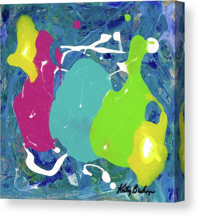 Abstract Canvas Print featuring the painting Diversity by Katy Bishop