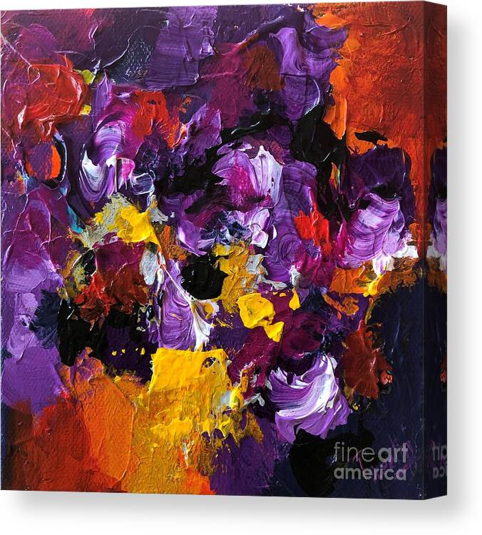  Canvas Print featuring the painting Divine 2 by Preethi Mathialagan