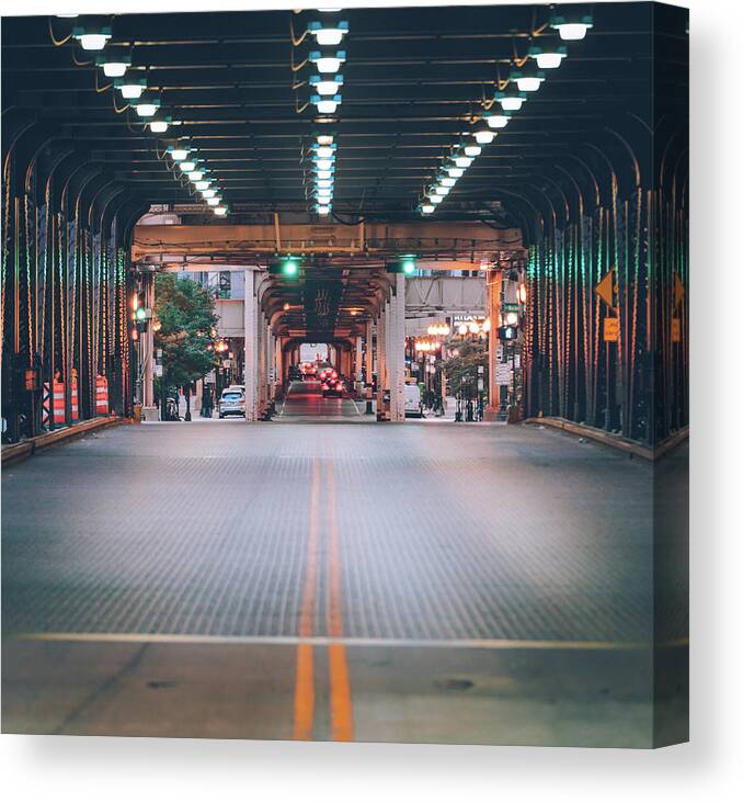 Chicago Canvas Print featuring the photograph Down The Barrel by Nisah Cheatham
