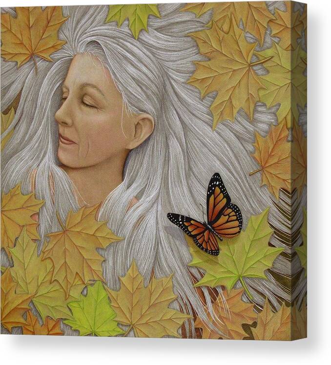 Kim Mcclinton Canvas Print featuring the drawing Dream Within a Dream by Kim McClinton