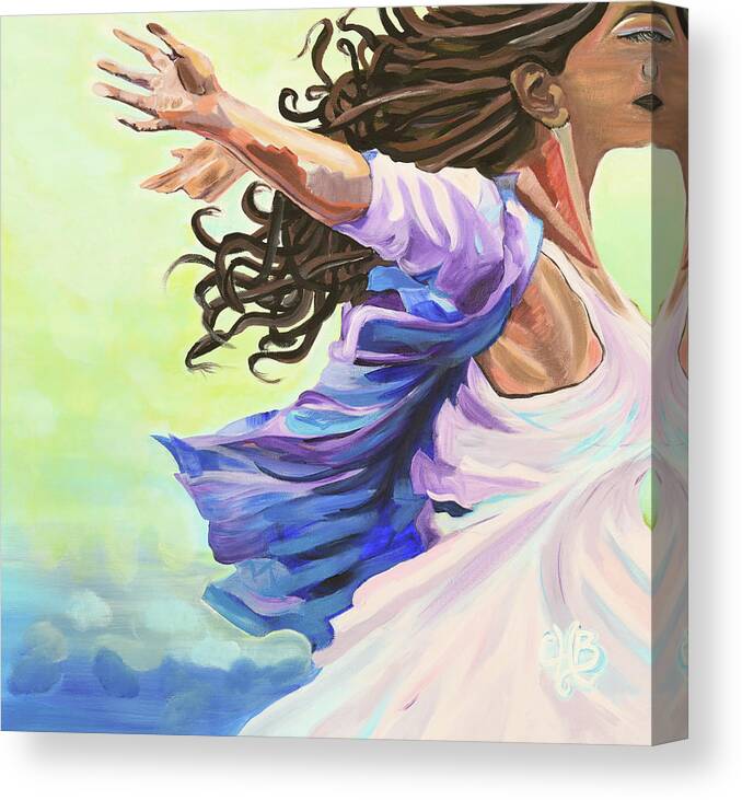 Peace Canvas Print featuring the painting Drift by Chiquita Howard-Bostic