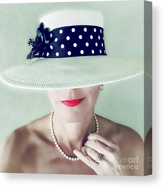 Hat Canvas Print featuring the photograph Elegance by Melissa OGara