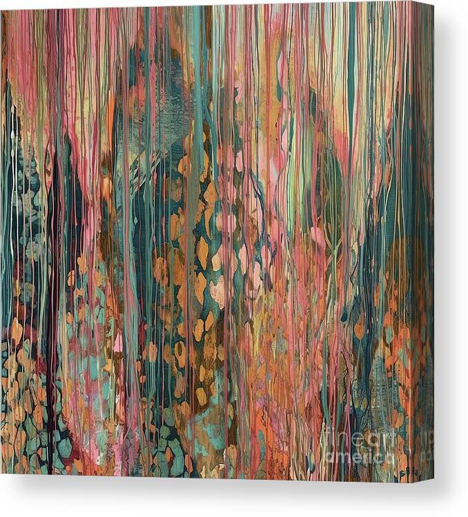 Pastiche Pattern Canvas Print featuring the painting Enticements IV by Mindy Sommers