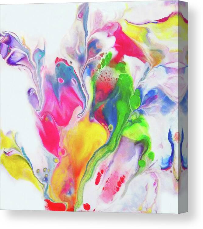 Colorful Canvas Print featuring the painting Explore1 by Deborah Erlandson