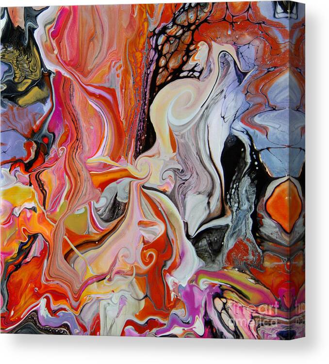 Abstract Canvas Print featuring the painting Fairytale Magic 9197 by Priscilla Batzell Expressionist Art Studio Gallery