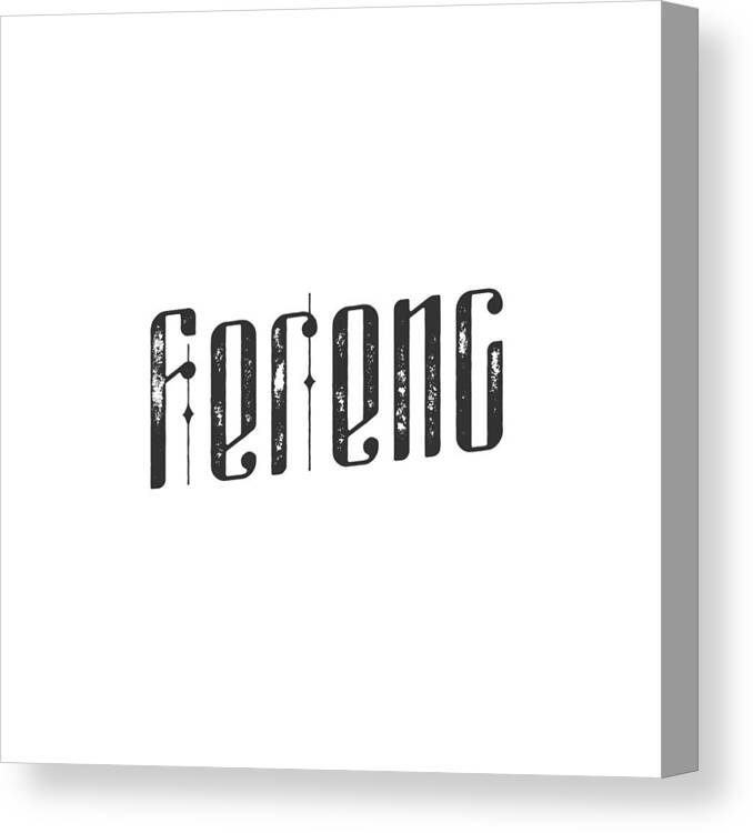 Ferenc Canvas Print featuring the digital art Ferenc by TintoDesigns
