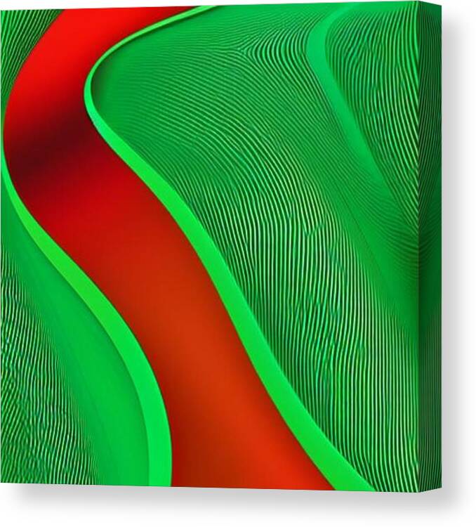 Abstract Shapes Canvas Print featuring the digital art Fingerprints by Bob Pardue