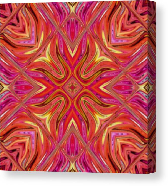  Canvas Print featuring the digital art Fire Starter by Designs By L