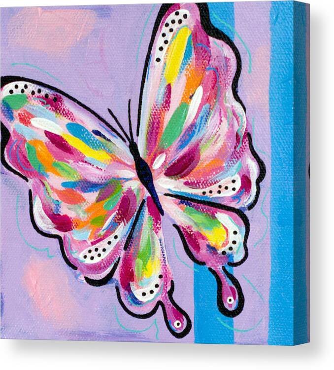 Butterfly Canvas Print featuring the painting Fleeting Memory by Beth Ann Scott