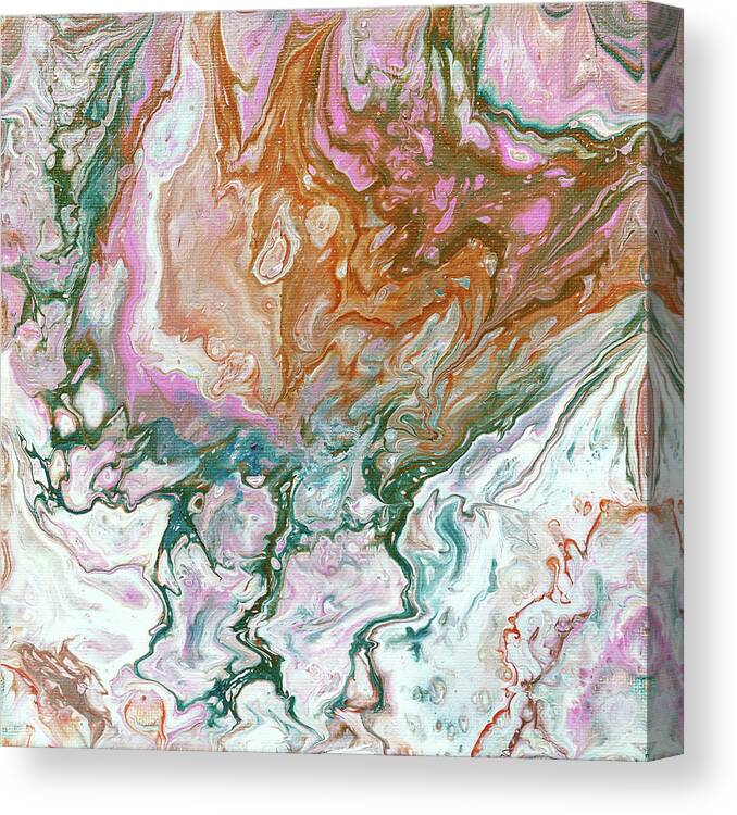 Fluid Canvas Print featuring the painting Fluid Painting 19 by Maria Meester