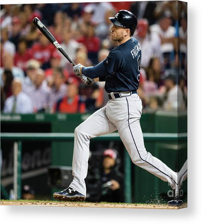 People Canvas Print featuring the photograph Freddie Freeman by Patrick Mcdermott