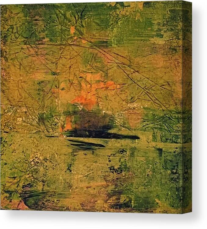Abstract Canvas Print featuring the painting From A Distance by Sandra Lee Scott