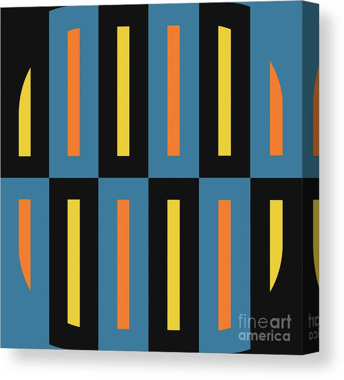 Patterns Canvas Print featuring the digital art Geometric Designer Pattern 259d by Philip Preston