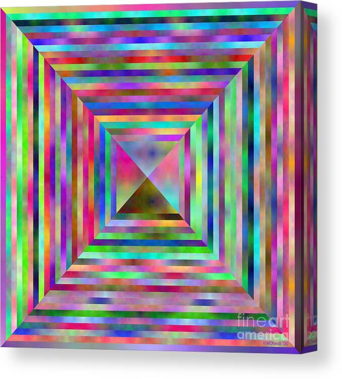 Conceptualism Canvas Print featuring the digital art Giza Sprectrum 4 by Walter Neal