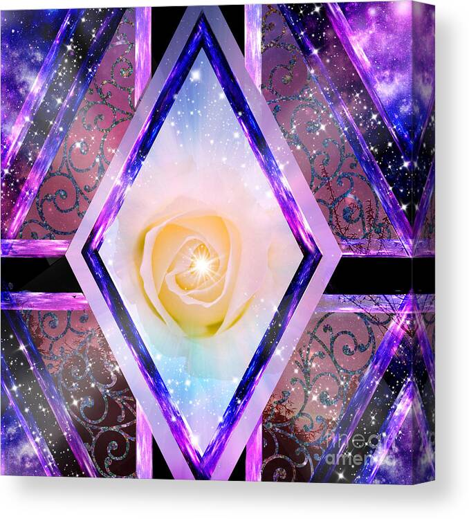 Glory Canvas Print featuring the mixed media Glory by Diamante Lavendar